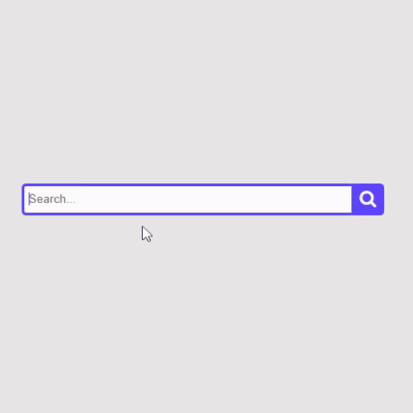 create a pure css simple search bar step-by-step tutorial.gif